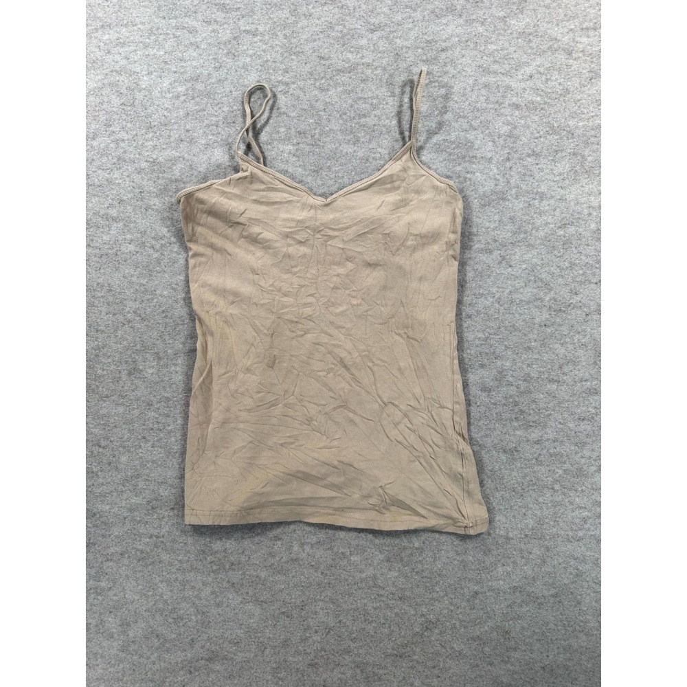 Forever 21 Womens Beige Camisole Tank Top V Neck Spaghetti Strap Essentials XS